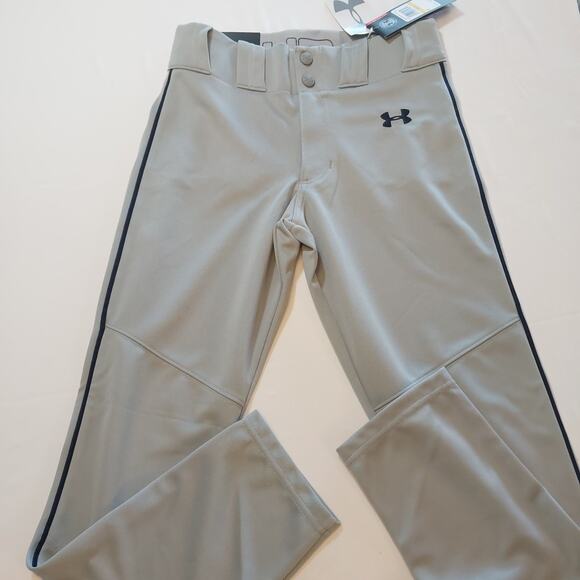 Under Armour Softball Baseball Pants Youth Size‎ Medium YMD HeatGear Grey NWT - Picture 1 of 4